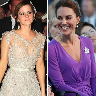 Kate Middleton and Emma Watson